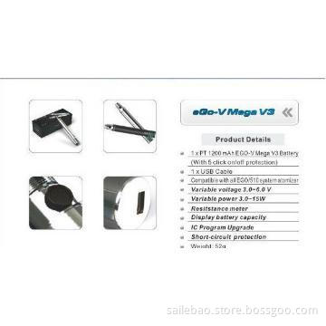 2013 new style high quality ego v3 ce5 battery usb passthrough battery